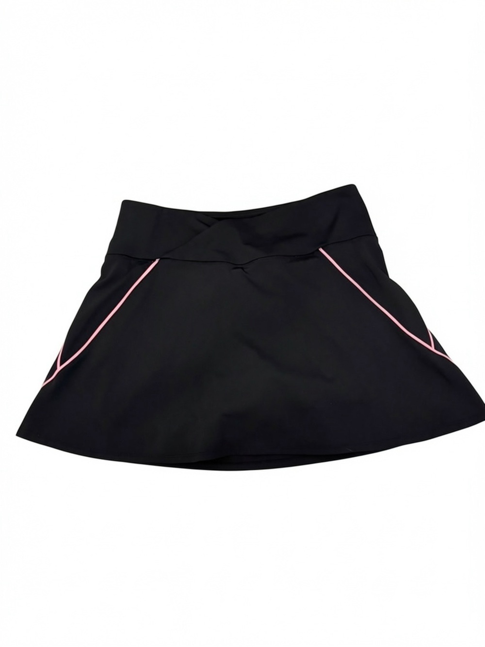 Sincerely Jules Black Skort with Pink Trim - Women's Active Skirt
